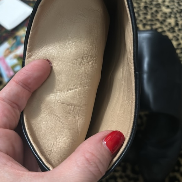 Dark navy, black cap toe authentic Chanel real leather boots - Picture 6 of 10